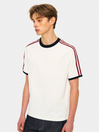 Dusttrail - Unisex Colorblock Cooling Striped Quick-Dry T-Shirt