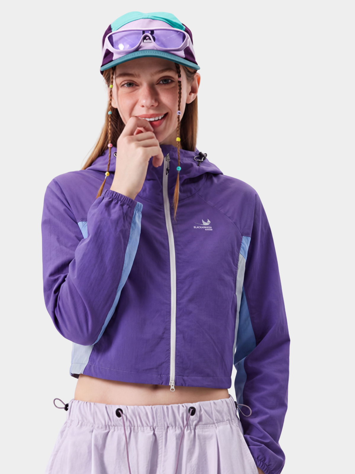 Resonance – Wasserabweisende, verkürzte Colorblock-Jacke für Damen