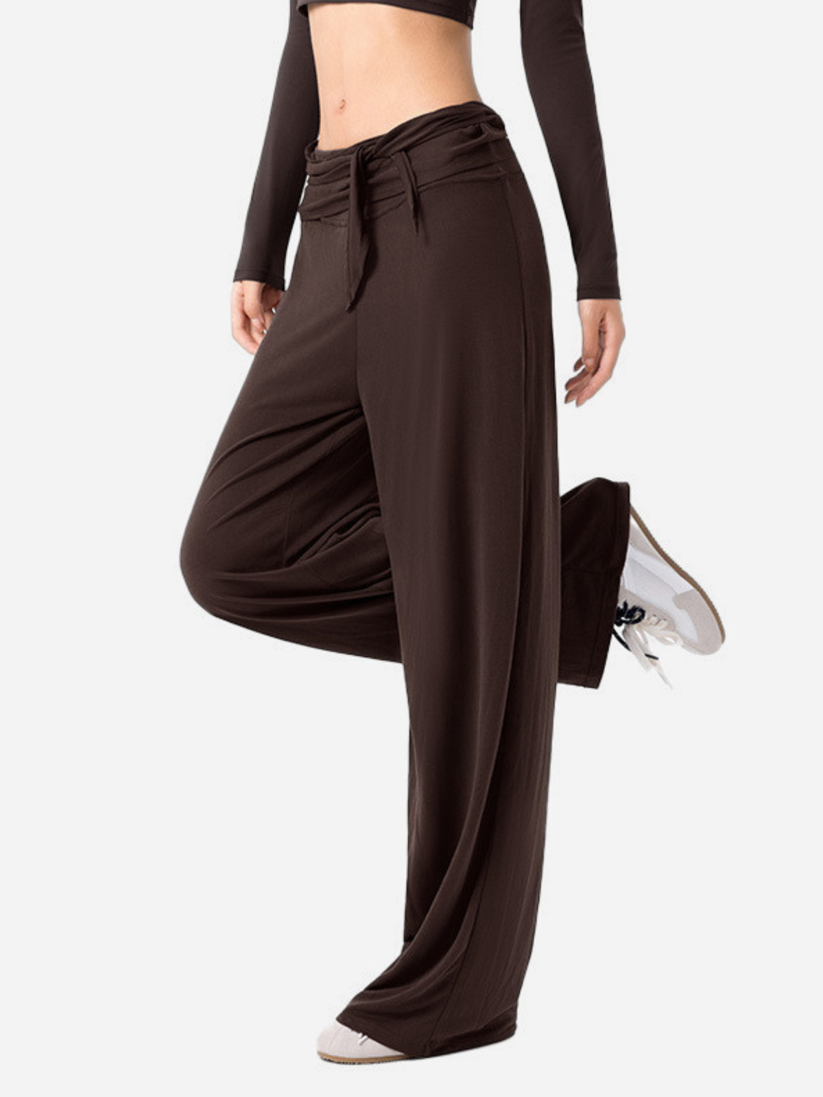 EchoCrest – Atmungsaktive Weite Damenhose mit abnehmbarem Gürtel