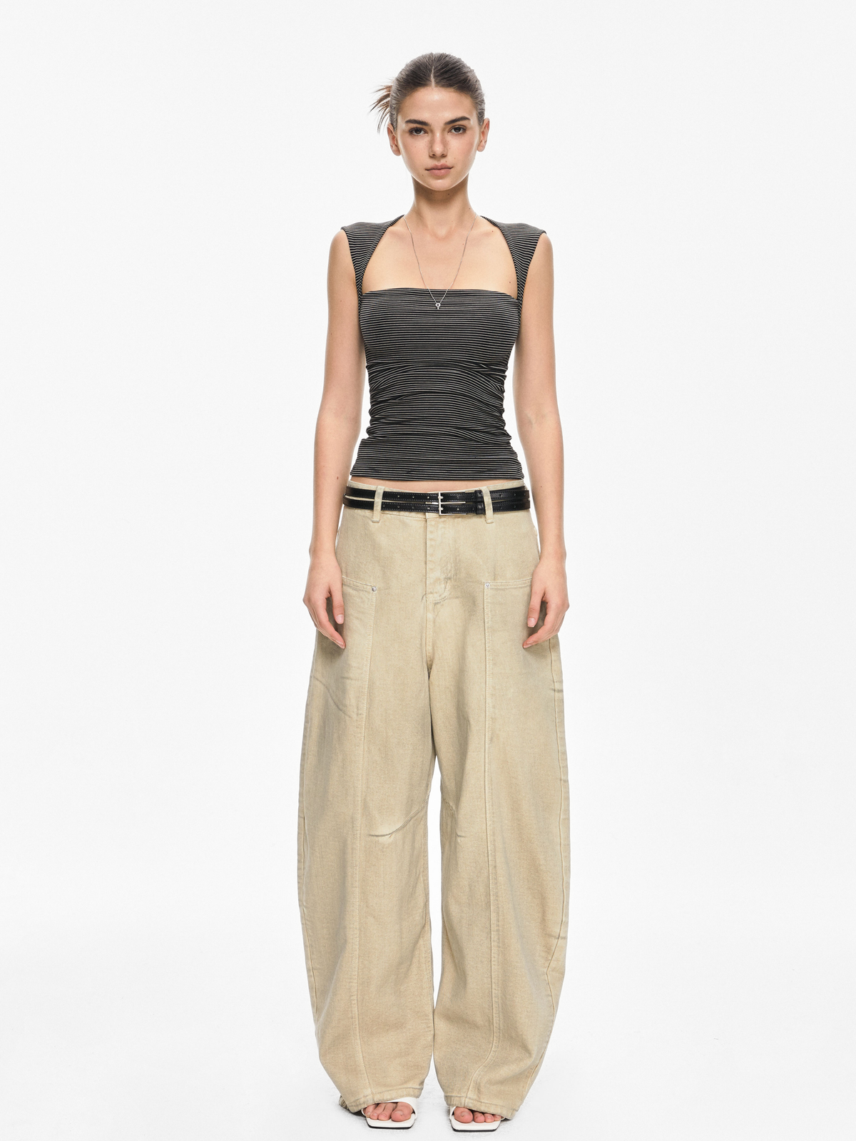 Falconcrest – Gestreiftes Damen-Tanktop in figurbetonter Passform