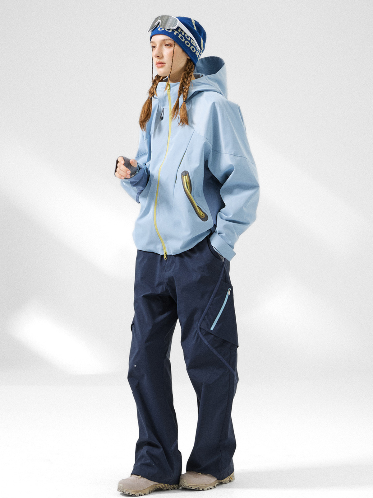 Ashrun – Unisex 8000 mm wasserdichte reflektierende Shell-Jacke