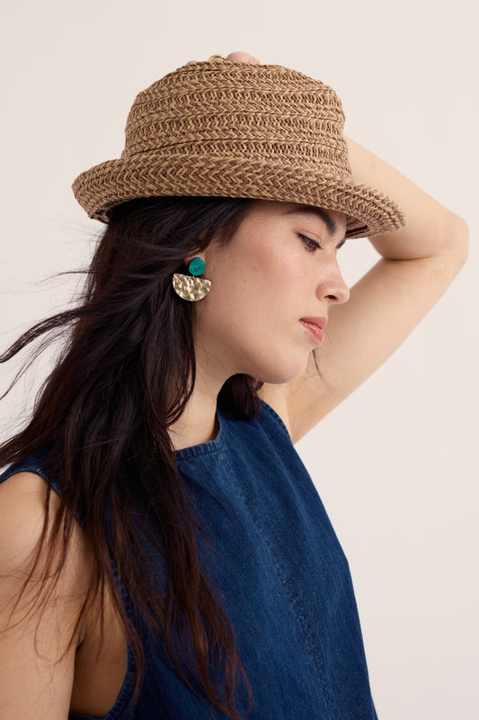 Found Treasures Peaked Summer Hat