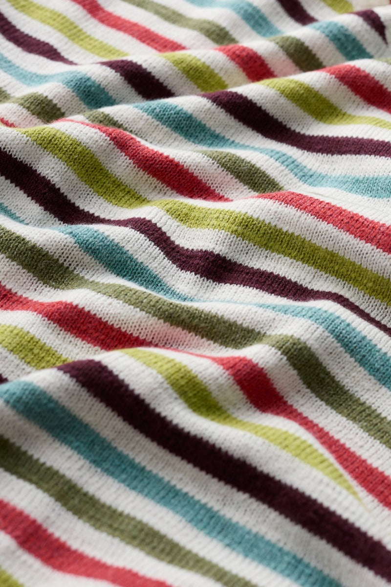 Knavock Gestreifter Pullover aus Leinen und Bio-Baumwolle
