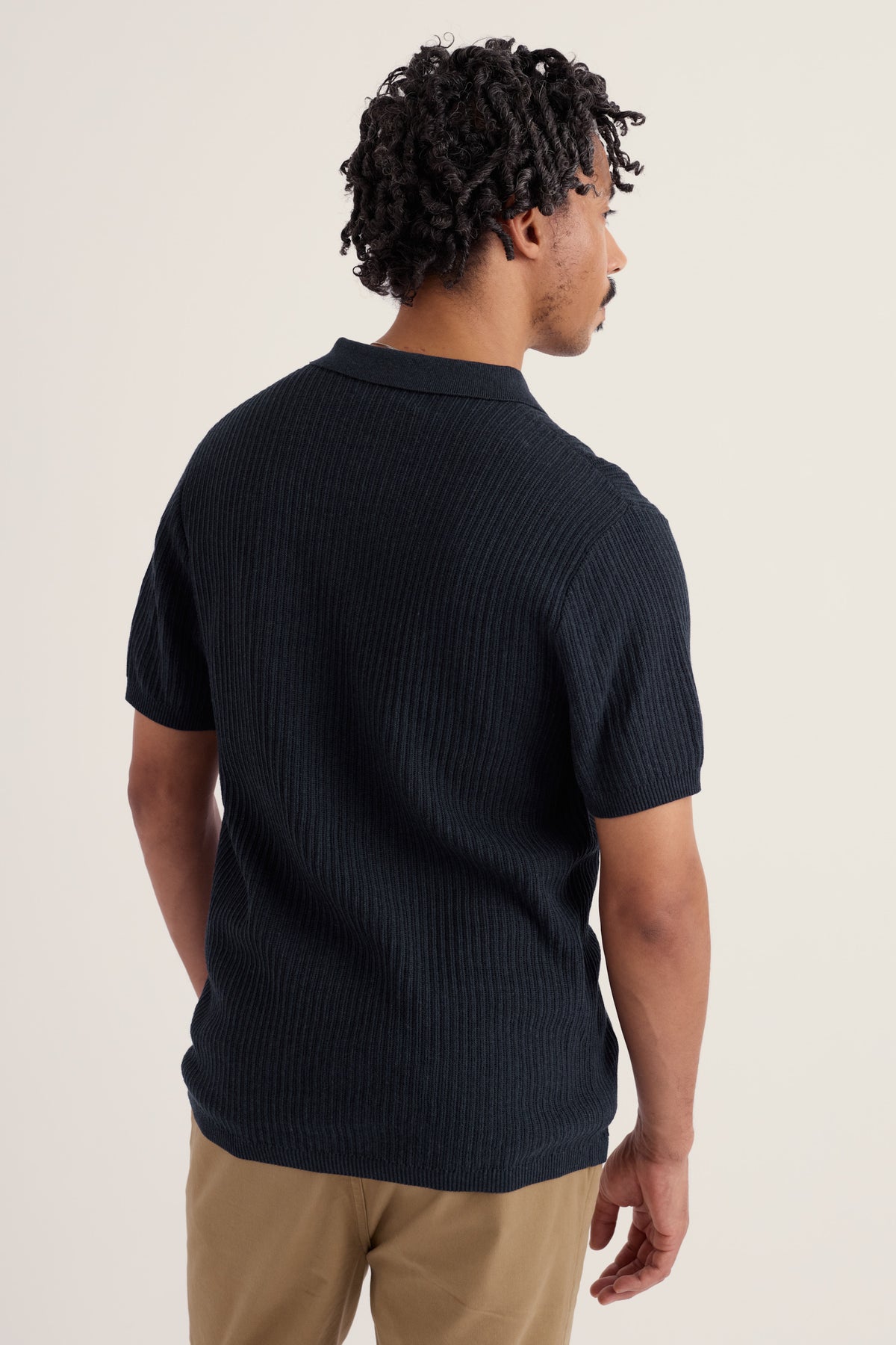 Herren-Poloshirt Koeswik aus gestrickter Bio-Baumwolle