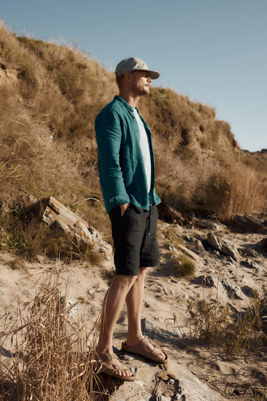 Herren-Leinenshorts Sandcart