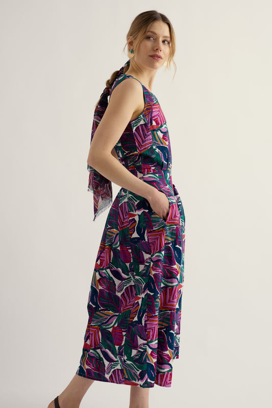 Belle Fit-and-flare Midi Dress