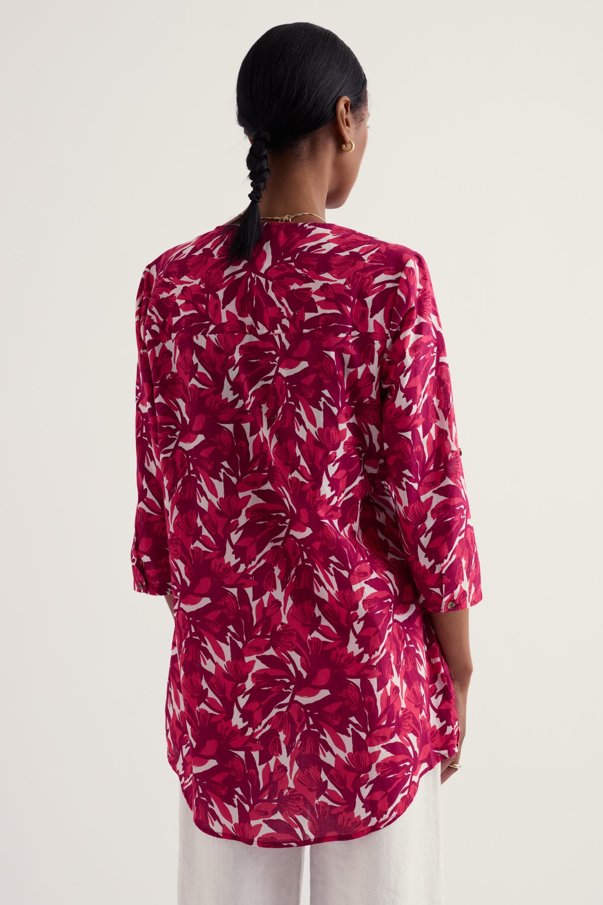 Op Art Organic Cotton Tunic Top