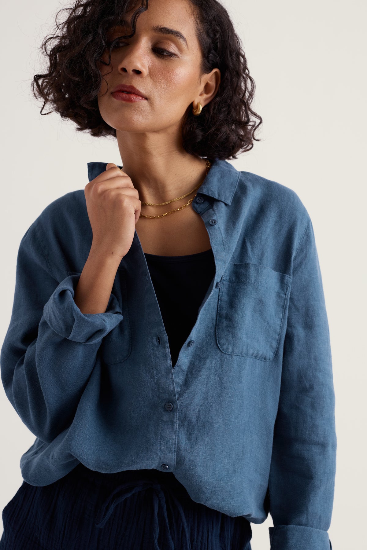 Hazel Branch Linen Shirt
