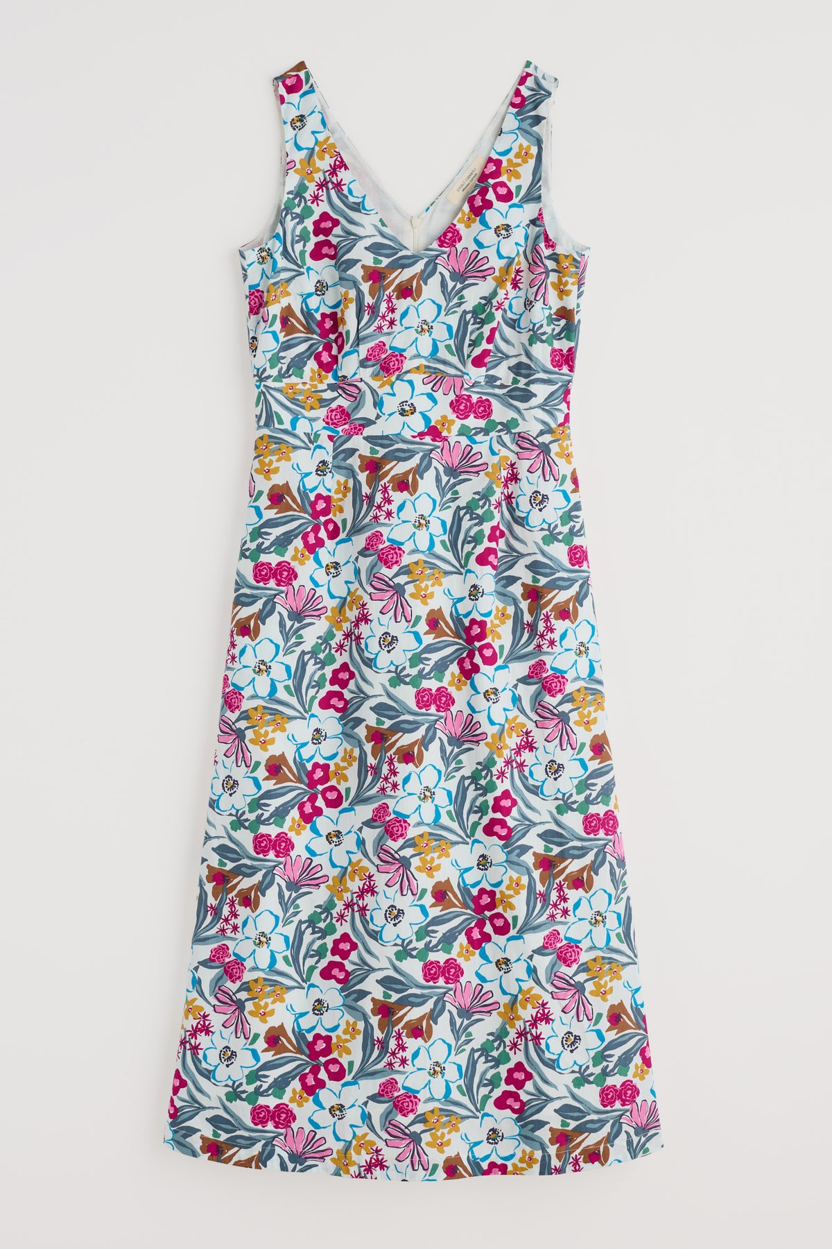 Sky Beyond Sleeveless V-Neck Dress