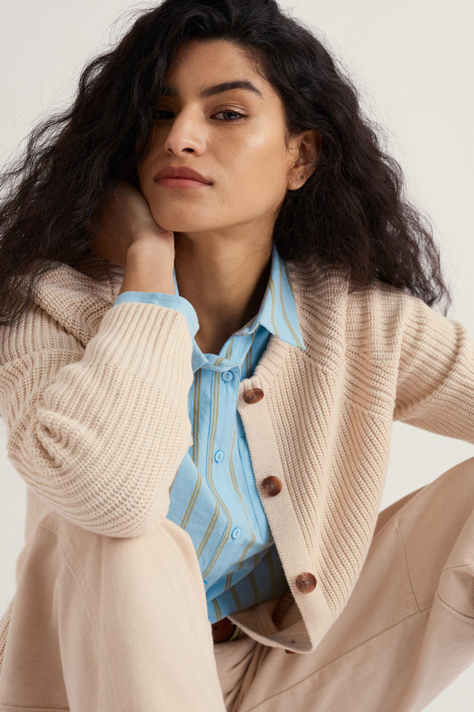 Potters Meadow Organic Cotton Knitted Cardigan