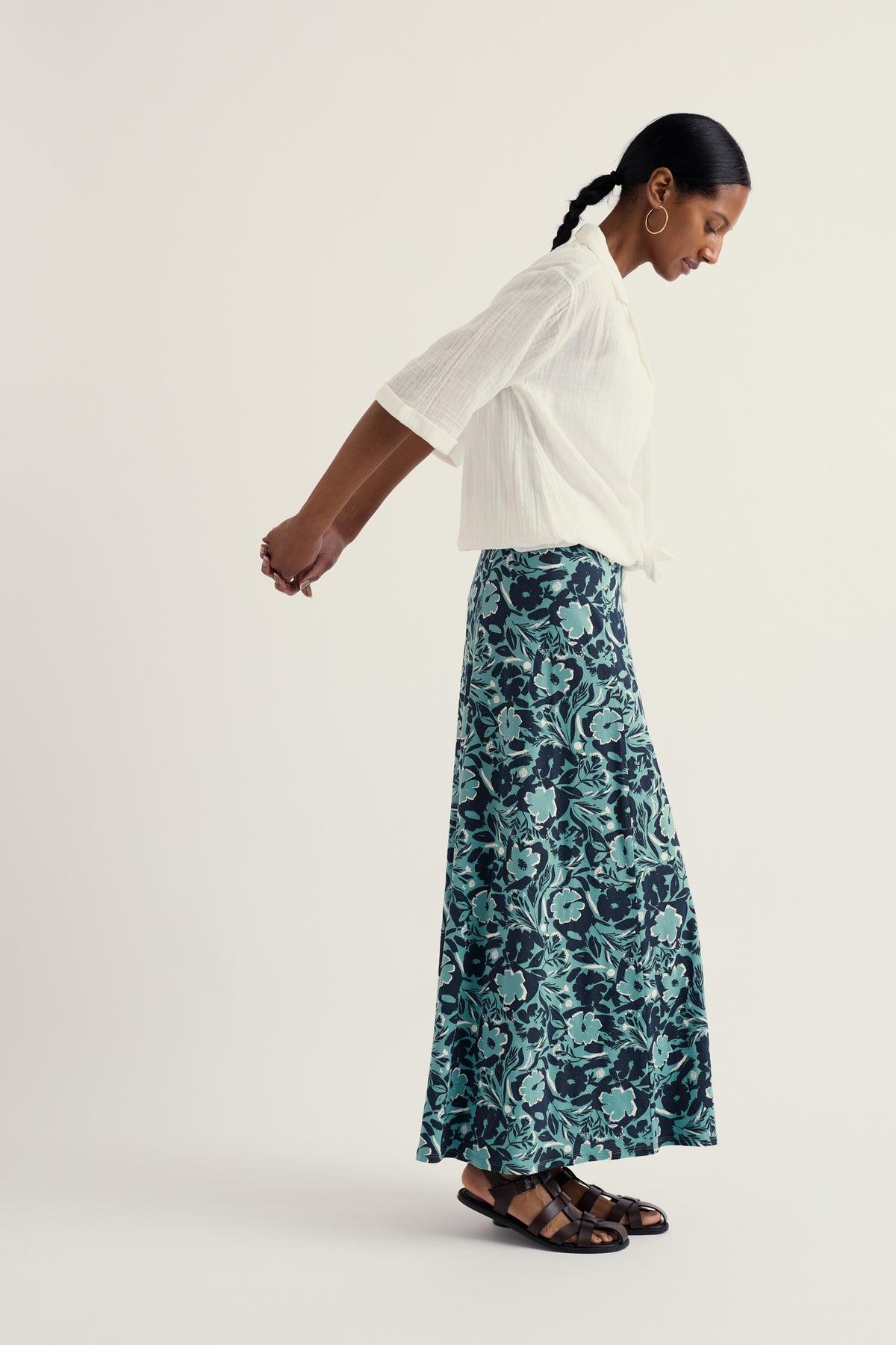 Rose A-Line Ankle Length Skirt