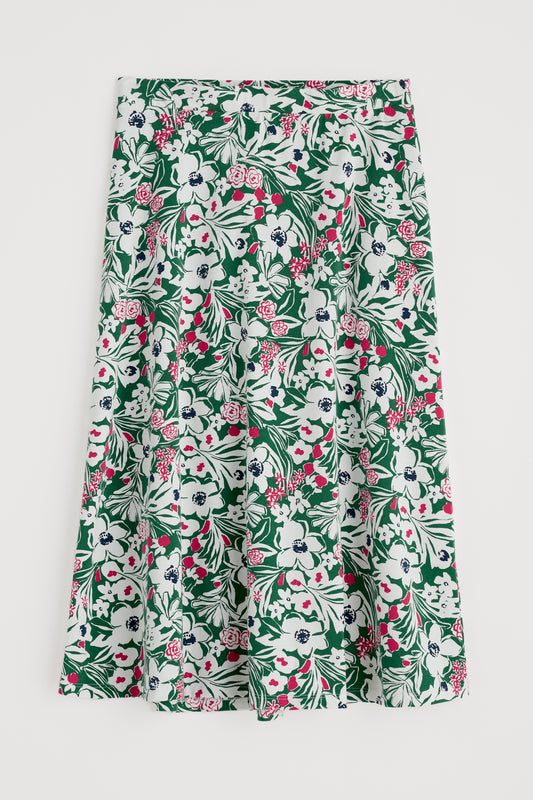 Rose A-Line Calf Length Skirt