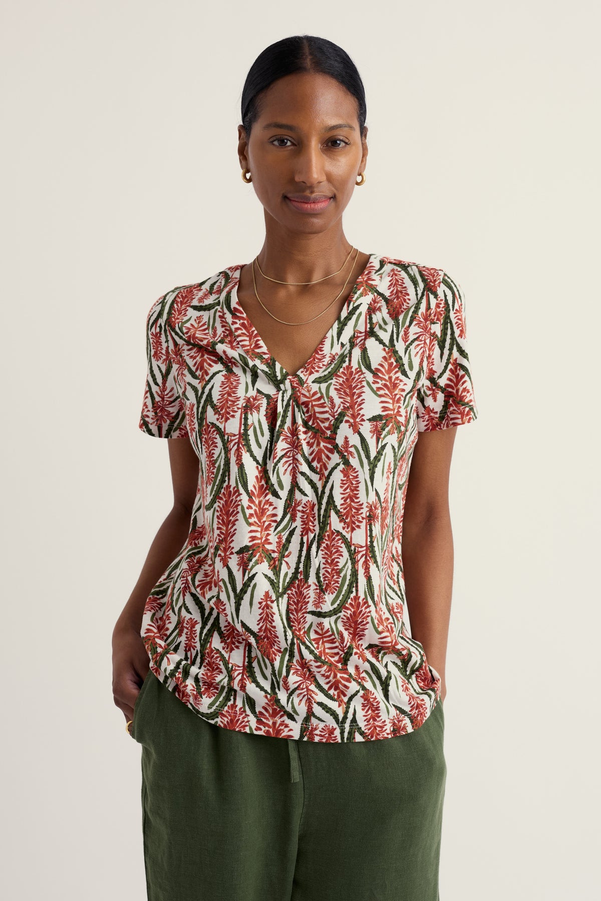 Barnoon Kurzarm-Jerseyshirt mit Druck