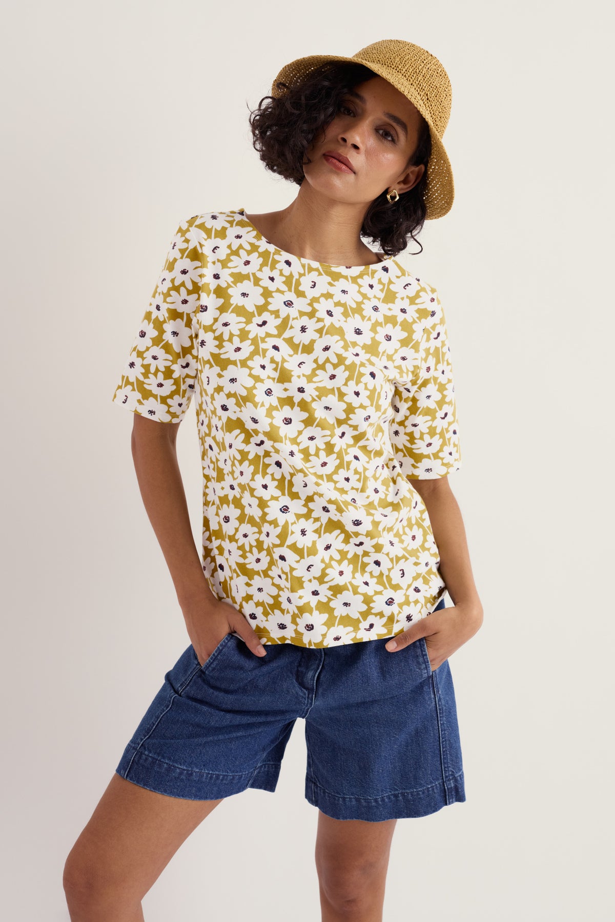 Poisson Printed T-Shirt in GOTS-Certified Organic Cotton Jersey