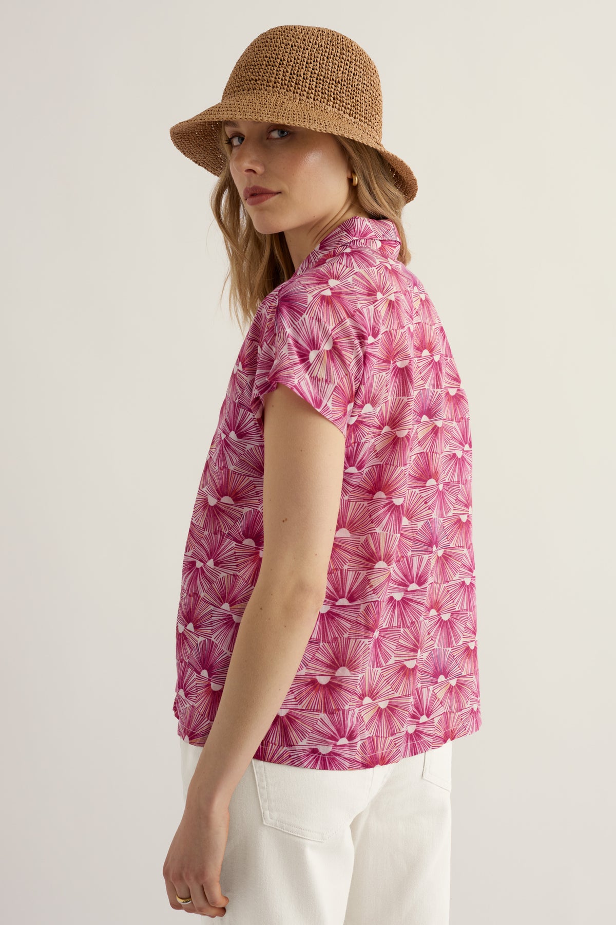 Deep Lane Short Sleeve Shirt in GOTS-Certified Organic Cotton