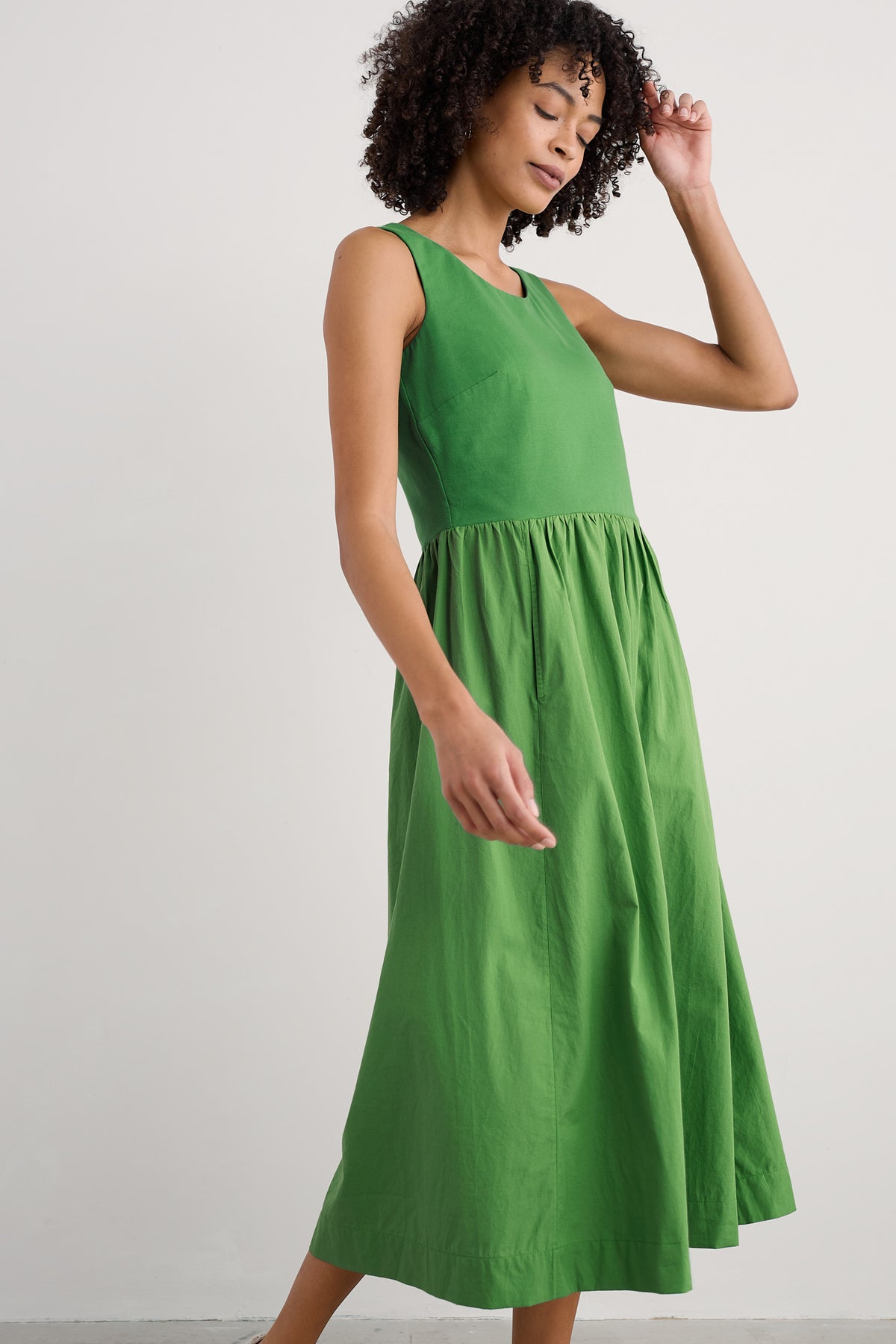 Ärmelloses Kleid aus Madder-Jersey-Webmix
