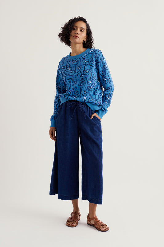 Bright Wave Crew Neck Sweatshirt