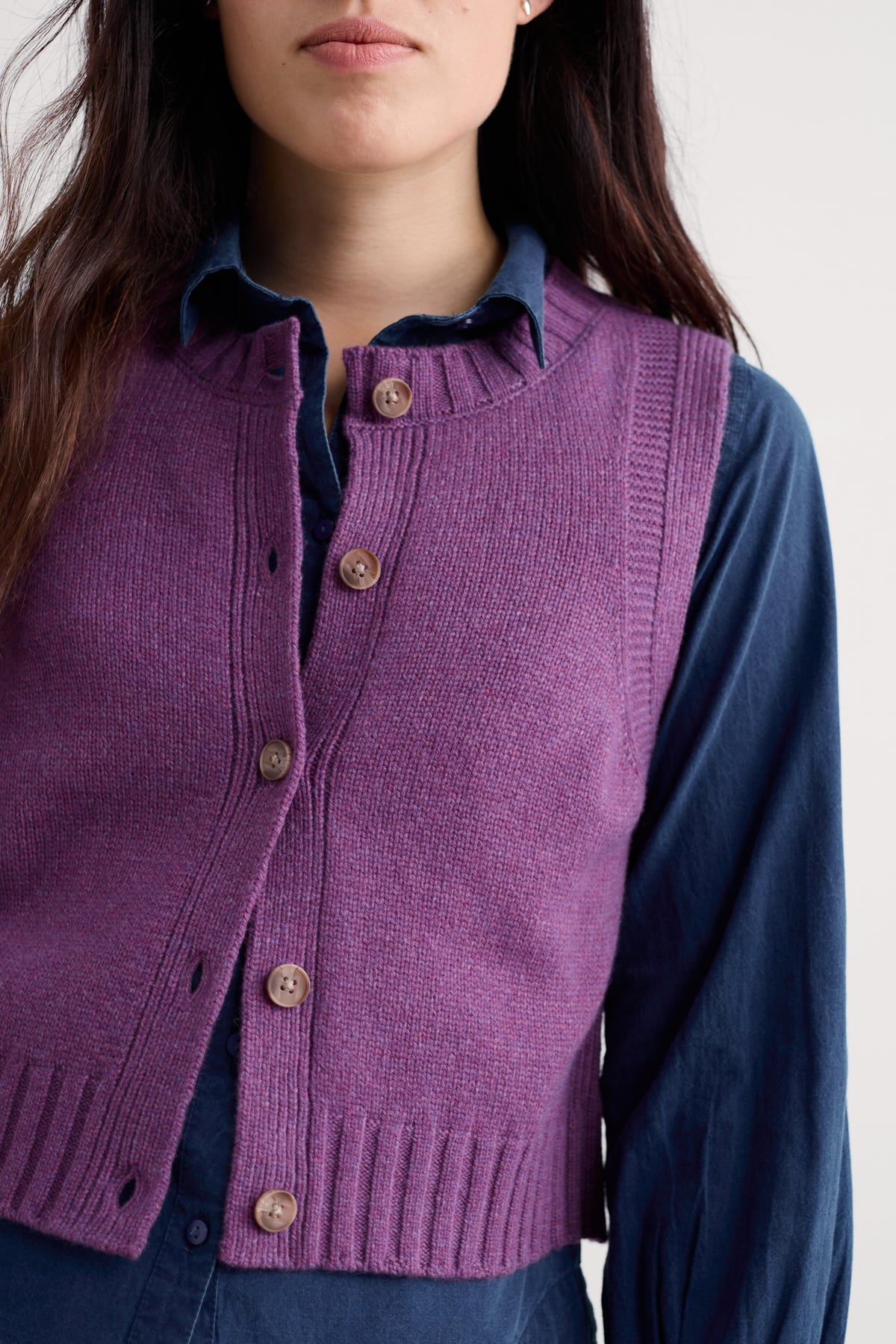 Derwenn Button-Down-Weste