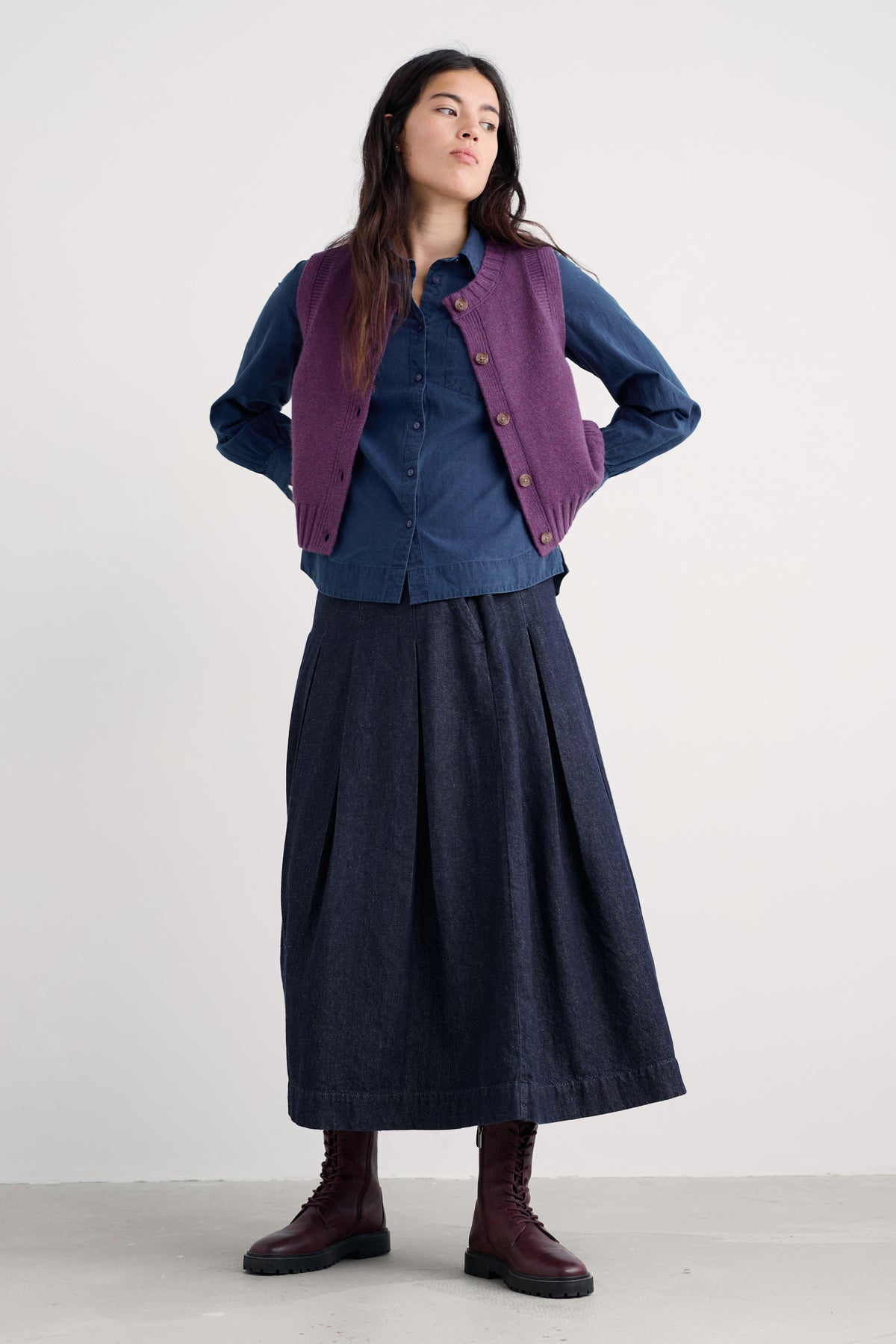 Derwenn Button-Down-Weste
