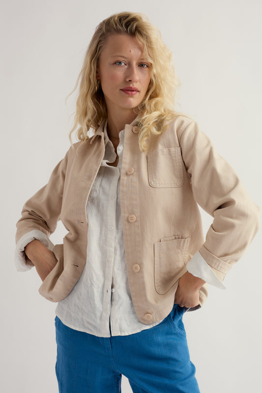 Reading Rocks Jacke aus Bio-Denim-Baumwolle