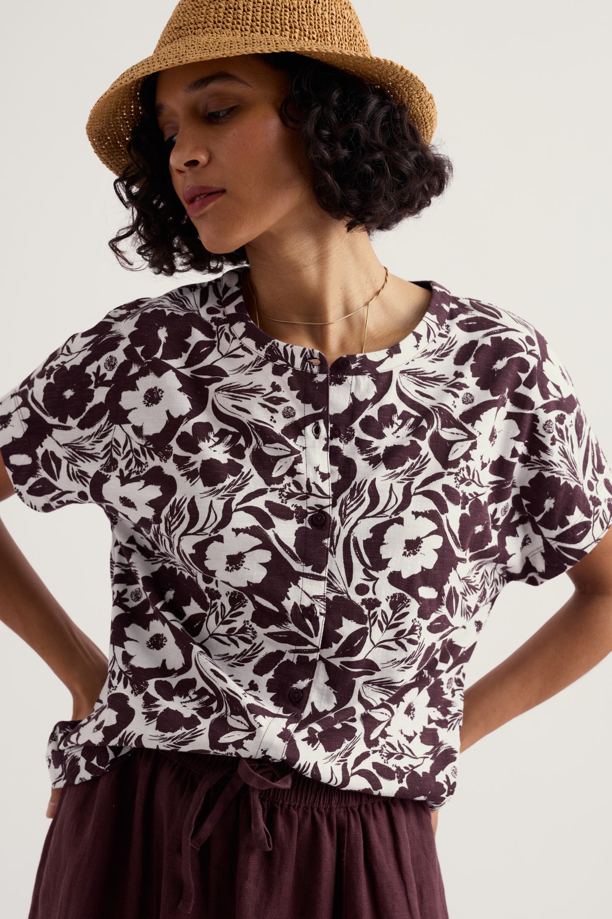 Tor Grass Button-Down-Oberteil