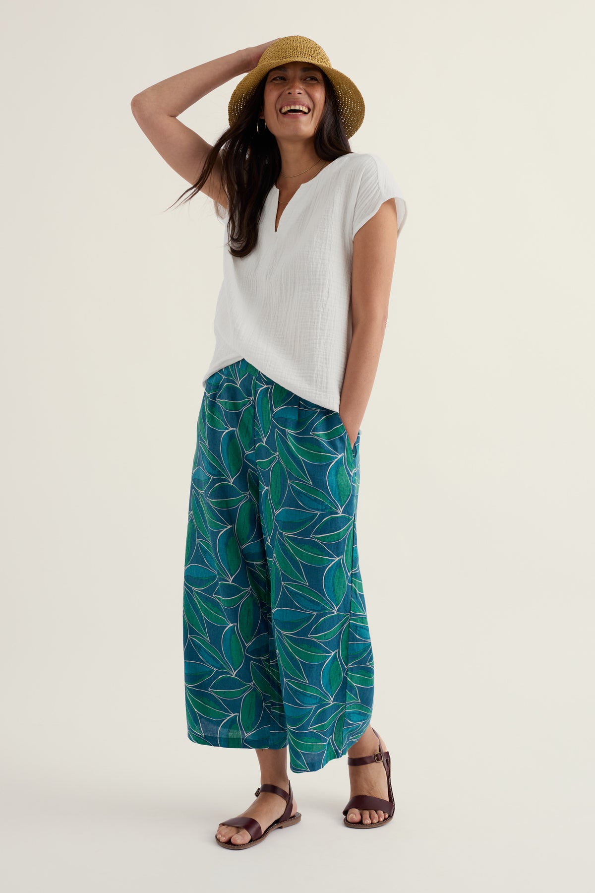 Peaceful Haven Linen Culottes