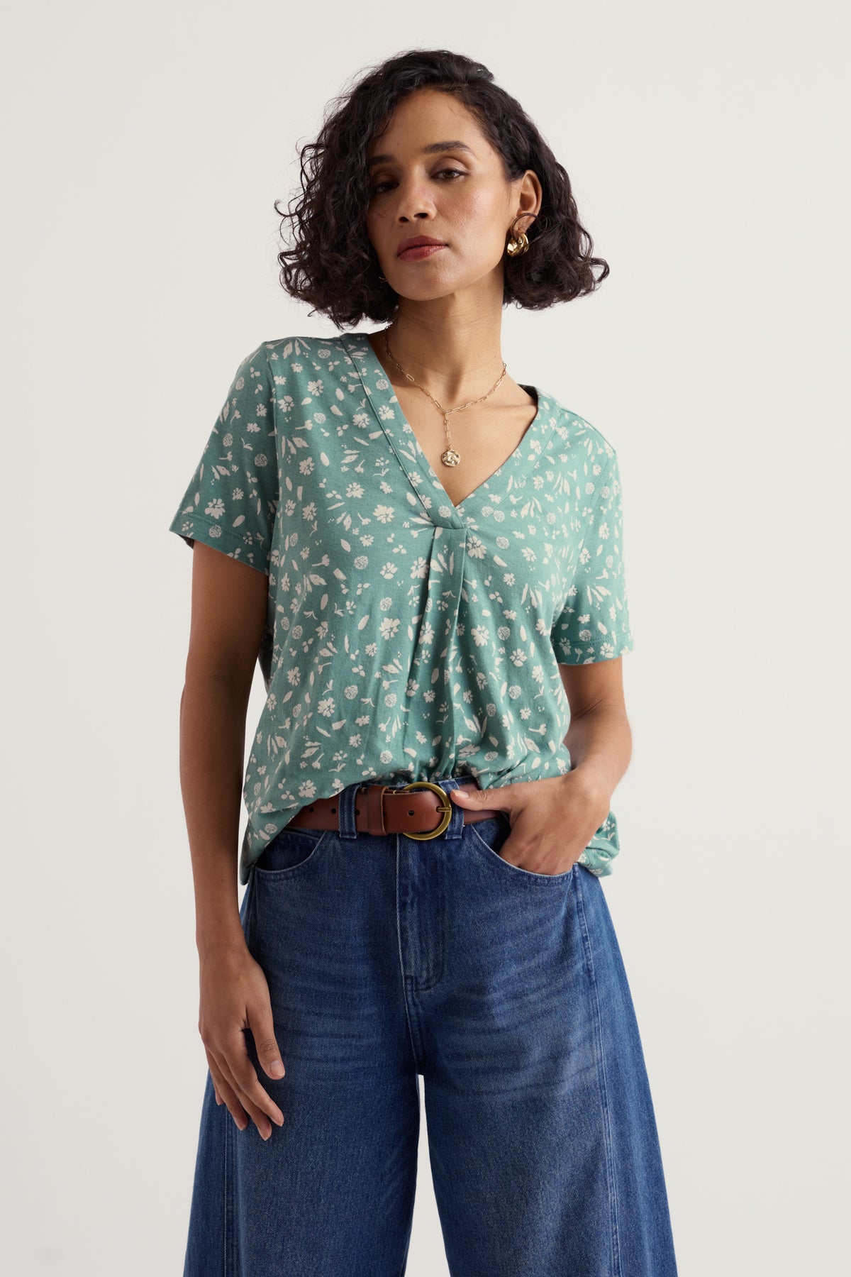 Barnoon Kurzarm-Jerseyshirt mit Druck