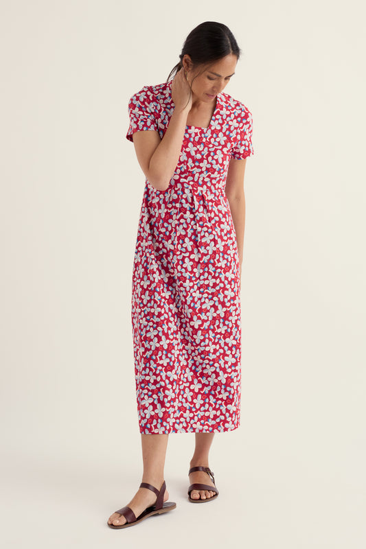 Seed Packet Short Sleeve Midi Dress