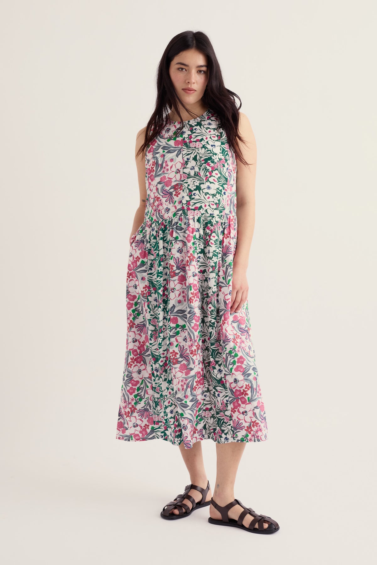 Ärmelloses Tellerkleid