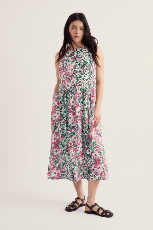 Circular Sleeveless Brouse Dress